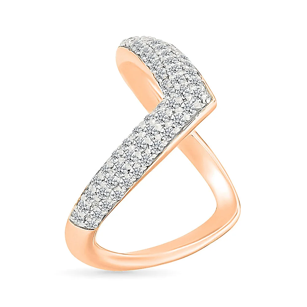 V-ery Glittering  Gold & Diamond Ring