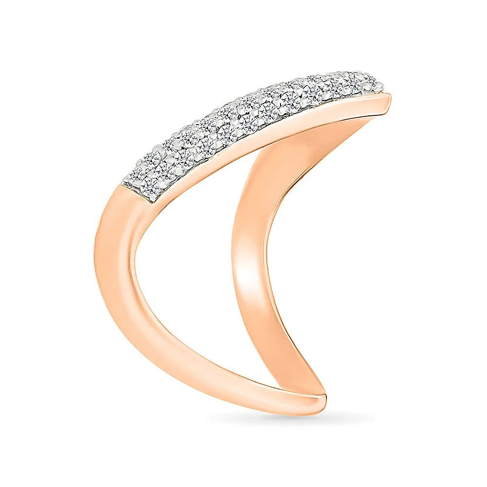 V-ery Glittering  Gold & Diamond Ring