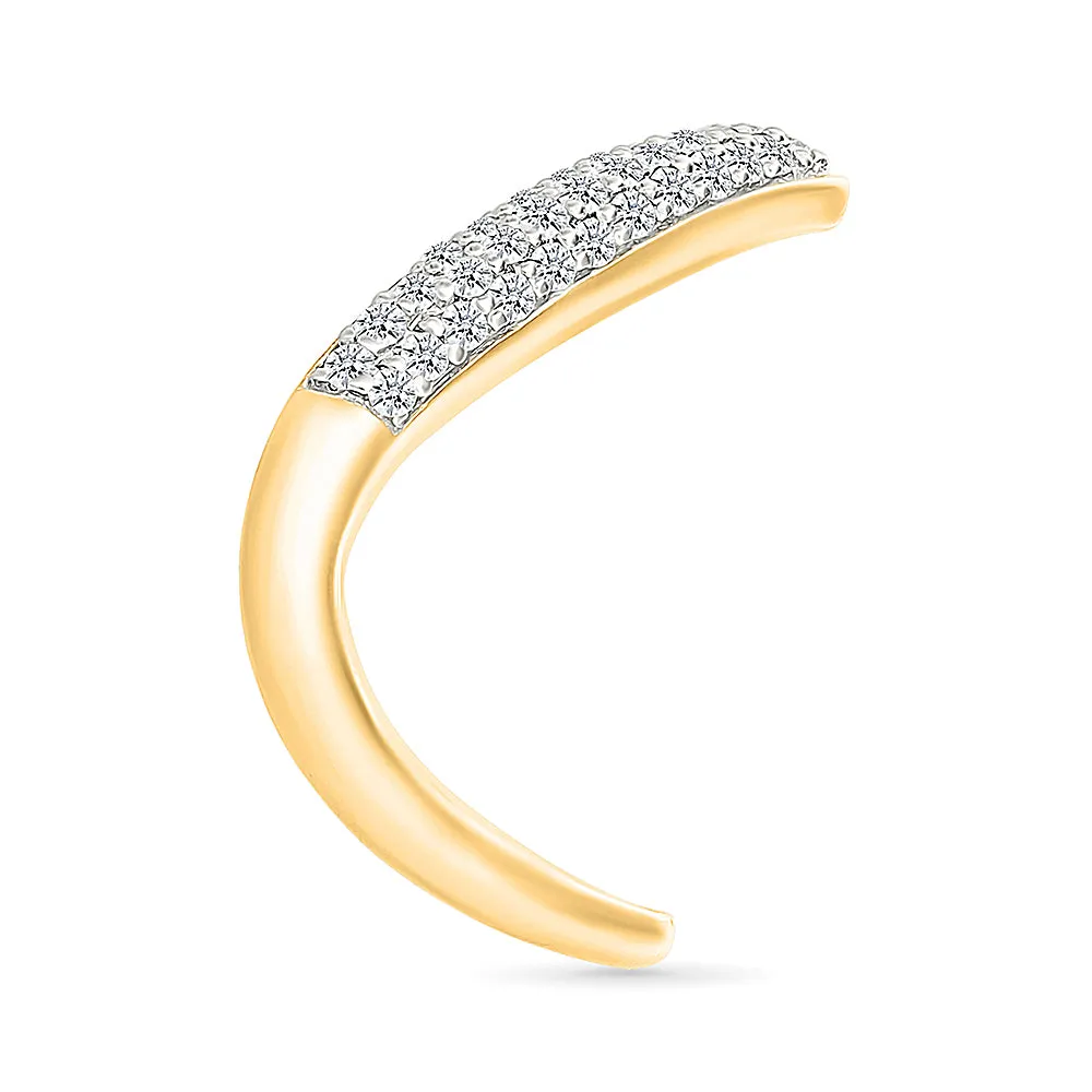 V-ery Glittering  Gold & Diamond Ring